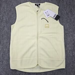 RAINS Vest Unisex Medium Yellow Breathable Insulated Water Repellent Fleece
